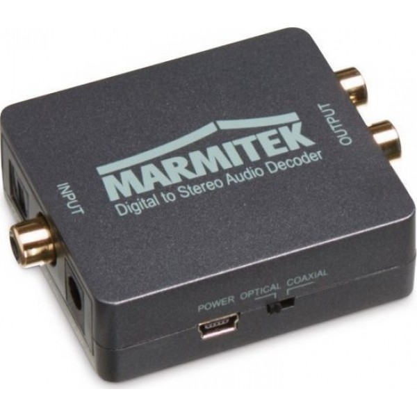 Marmitek Connect DA51  Μετατροπή και αποκωδικοποίηση ψηφιακού ήχου τηλεόρασης σε στερεοφωνικό